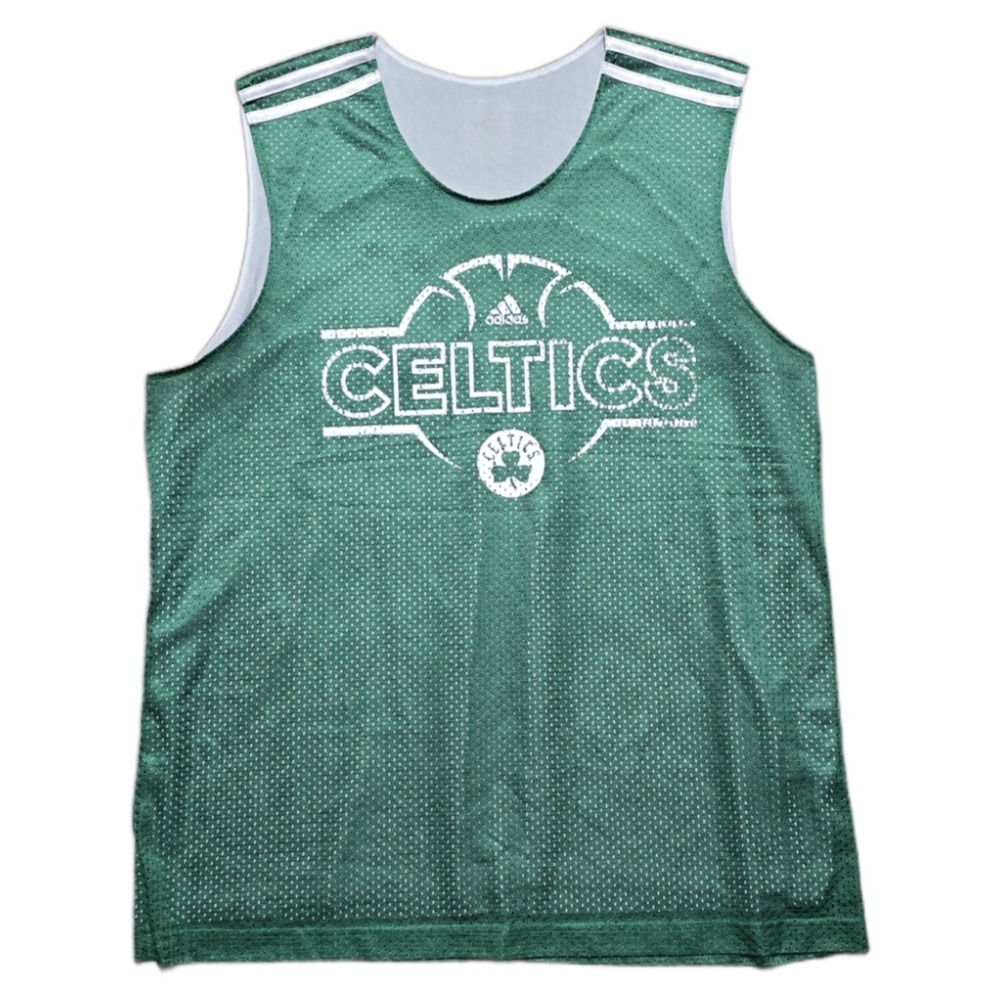 Boston Celtics‎ ADIDAS NBA Throwback Practice Basketball Jersey L Y2K